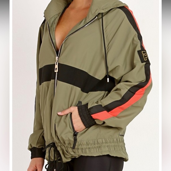 P.E Nation Man Down Hoodie Zip Up Jacket In Khaki Army Green Size S - Picture 2 of 15